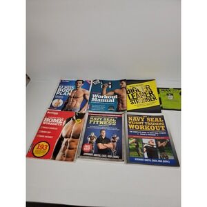 Men's Fitness Navy SEAL Training Bigger Leaner Stronger Workout Book Lot of 7